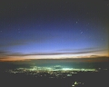 吾妻山から見た福島市の夜景