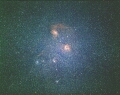 散開星団M３８（ぎょしゃ座）付近の散光星雲