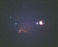 オリオン座の三ツ星とM４２付近